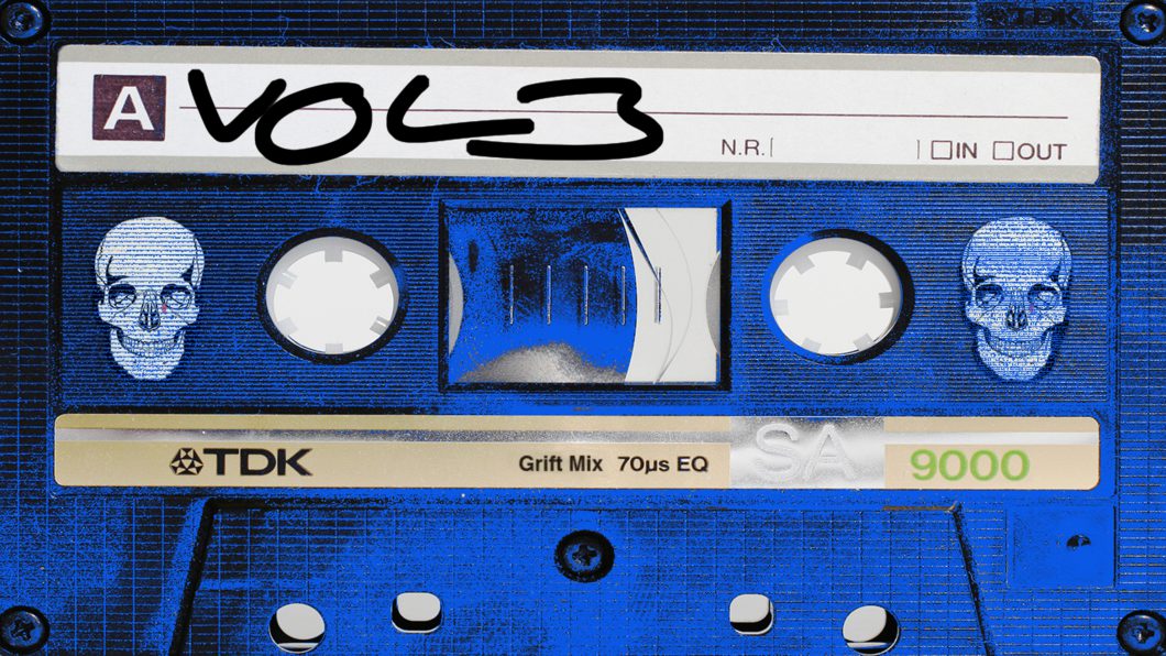 Grift Mix Vol. 3 cassette tape cover